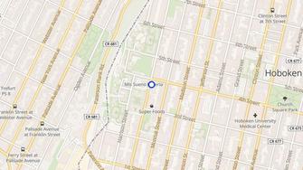 Map for Jackson Square - Hoboken, NJ