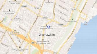 Map for Hamilton House - Weehawken, NJ