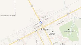 Map for Springhill Apartments - Sulligent, AL