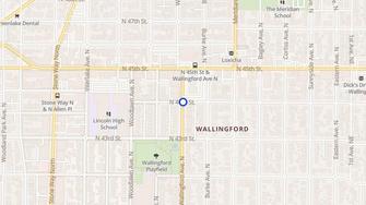 Map for Wallingford Center Apartments - Seattle, WA