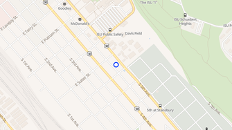 Map for Bidwell Apartments - Pocatello, ID