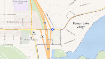 Map for Lake Villa Apartments - Coeur D'Alene, ID