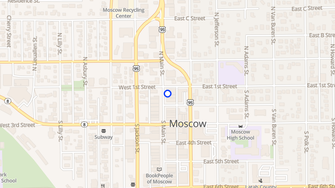 Map for McConnell Building Apartments - Moscow, ID