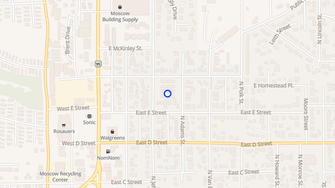 Map for McCoy Apartments - Moscow, ID