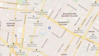 Map for 128 Thompson Street Apartments - New York, NY
