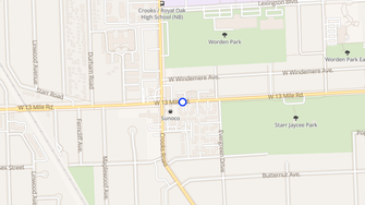 Map for Arlington Apartments and Townhomes - Royal Oak, MI