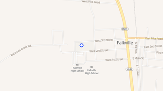 Map for Russell Apartments - Falkville, AL