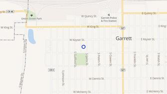 Map for Sacred Heart Apartments - Garrett, IN