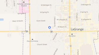 Map for Lagrange Apartments - Lagrange, IN