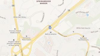 Map for Oak Hill Apartments - Silver Spring, MD