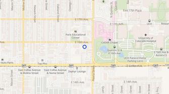 Map for Tiara Apartments - Aurora, CO