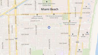 Map for Lincoln Center Hotel - Miami Beach, FL