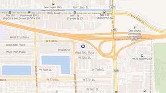 Map for Town Lakes Apartments - Hialeah, FL