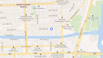Map for North Shore Apartments - North Miami Beach, FL