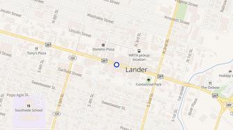 Map for Lander Mall Apartments - Lander, WY