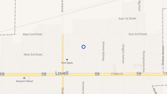 Map for Lovell Apartments - Lovell, WY