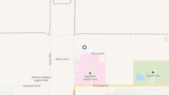 Map for Owl Creek Apartments - Riverton, WY