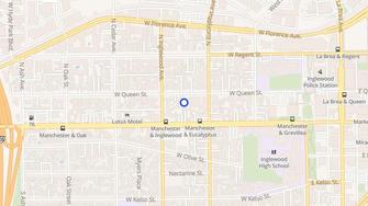 Map for Montego Apartments - Inglewood, CA