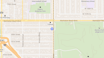 Map for Park Place Apartments - Lawndale, CA