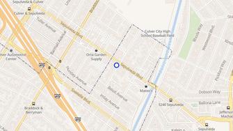 Map for Greenlawn Apartments - Culver City, CA