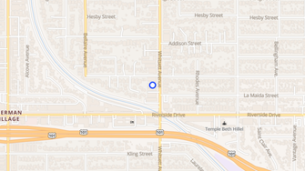 Map for Amanda Apartments - Valley Village, CA