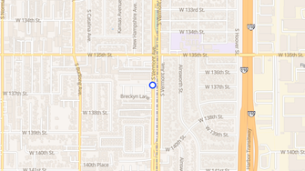 Map for Oasis Apartments - Gardena, CA