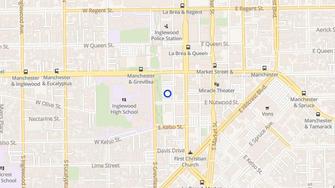 Map for Pacific Rim Apartments - Inglewood, CA