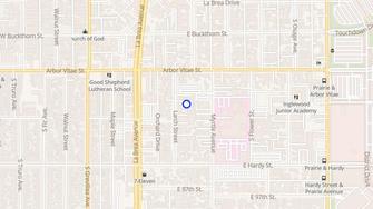 Map for Jade Tree Apartments - Inglewood, CA