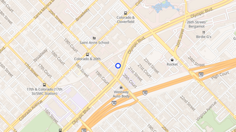 Map for Olympic Studio Apartments - Santa Monica, CA