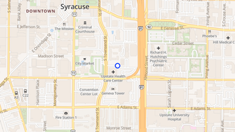Map for Madison Tower Apartments - Syracuse, NY