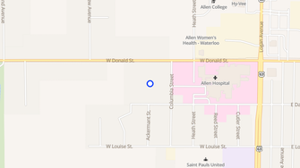 Map for Cedar Crest Apartments - Waterloo, IA
