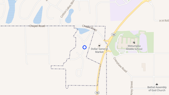 Map for Chapel Lakes - Wetumpka, AL