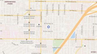 Map for 506 South Westland Avenue - Tampa, FL