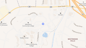 Map for Windmere Apartments - Wilkesboro, NC