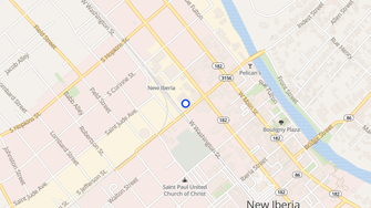 Map for Vermillion Square Apartments - New Iberia, LA
