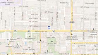 Map for Looking Glass Apartments - Gainesville, FL