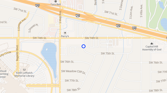 Map for Meadow Cliff Apartments - Oklahoma City, OK