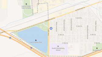 Map for Laurel Gardens Apartments - Laurel, MT
