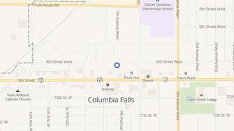 Map for Columbia Villa Apartments - Columbia Falls, MT