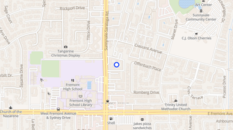 Map for Bali Hai Garden Apartments - Sunnyvale, CA