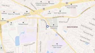 Map for White Oaks Apartments - Catonsville, MD