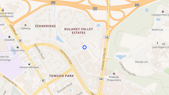 Map for Dulaney Valley - Towson, MD