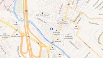 Map for Hickman House Apartments - Bridgeville, PA