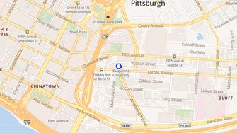 Map for Citiline Tower Apartments - Pittsburgh, PA