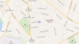 Map for 8 Washington Street - Chicopee, MA