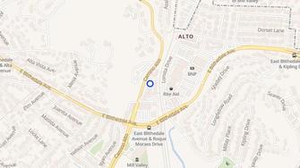 Map for Alto Station Apartments - Mill Valley, CA