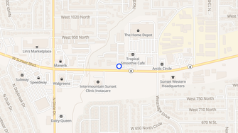 Map for Sunset Springs Apartments - Saint George, UT