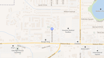 Map for Woodcrest Apartments - Warner Robins, GA