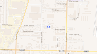 Map for Crutcher Strawberry Apartments - Springdale, AR