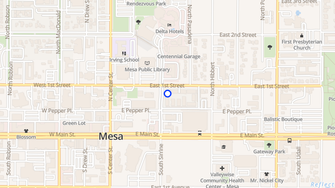 Map for Cimarron Apartments - Mesa, AZ